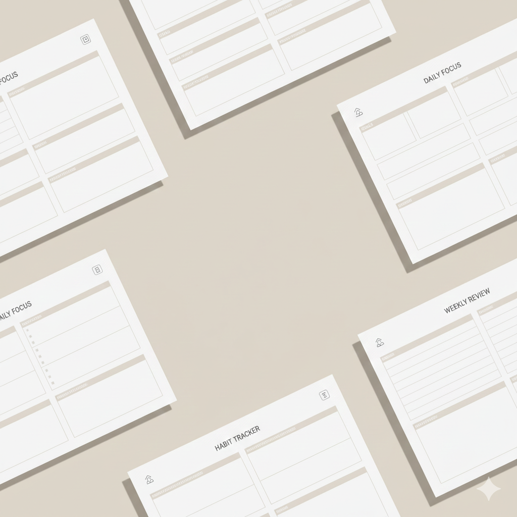 30-Day Life Reset Planner – Focus, Habits & Clarity (PDF)